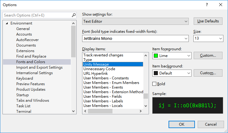 change to visual studio unity 2019